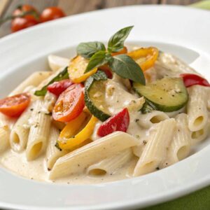 Creamy white sauce pasta